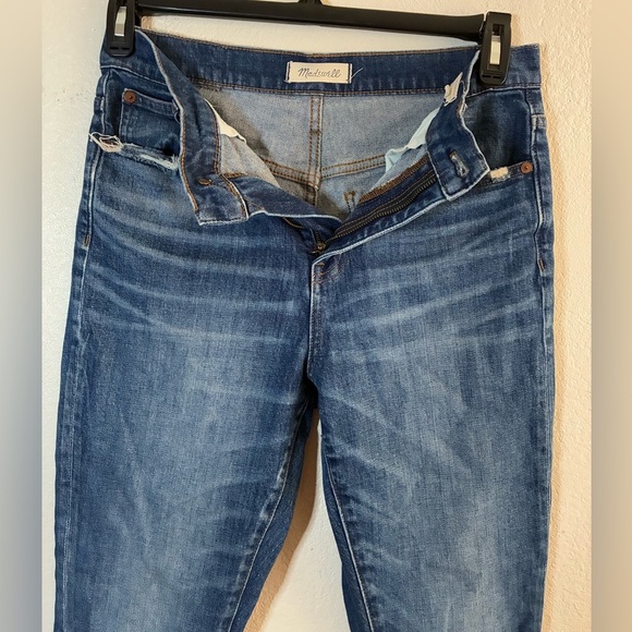 Madewell Women's Blue The High-Rise Slim Boyjean 26 - Picture 7 of 15